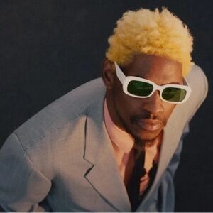 White A$AP Nast × Warby Parker sunglasses